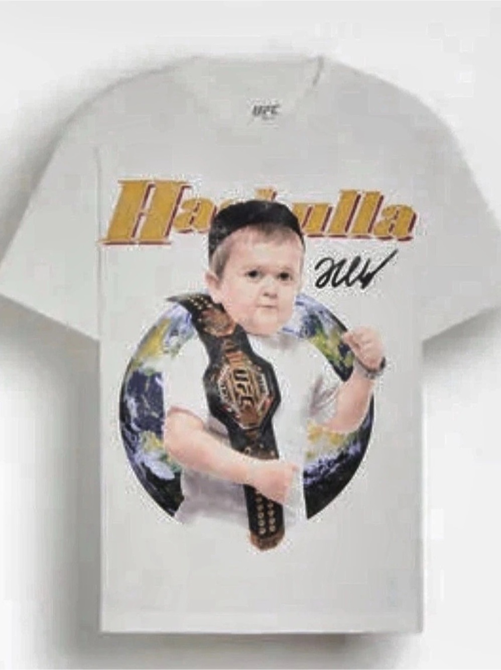BRAND NEW: UFC Hasbulla White T-Shirt Graphic Tee, NWT